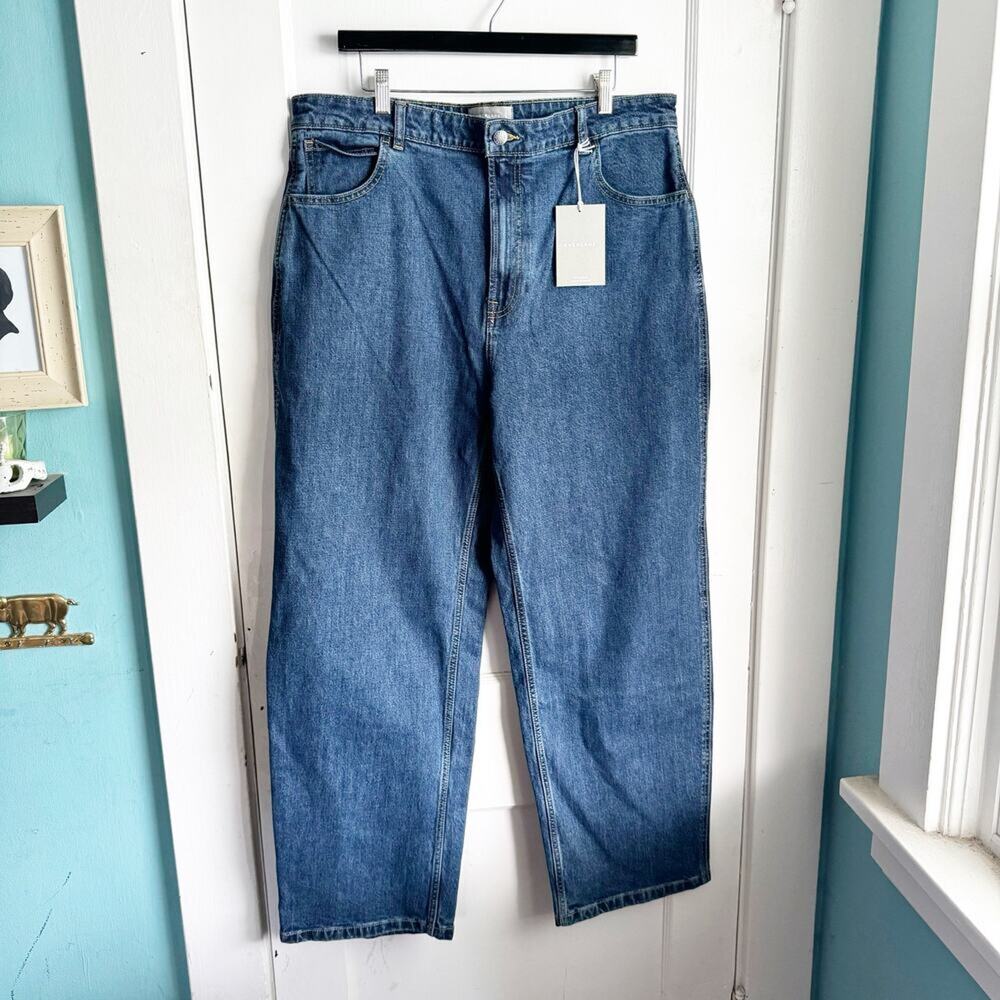 Everlane Women's Blue Flare & Wide Leg Jeans